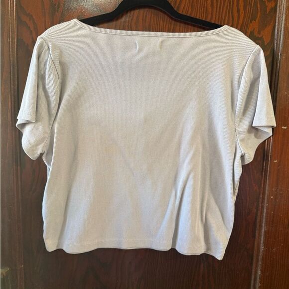 Madewell Light Lavender Short Sleeve Top - Picture 6 of 6